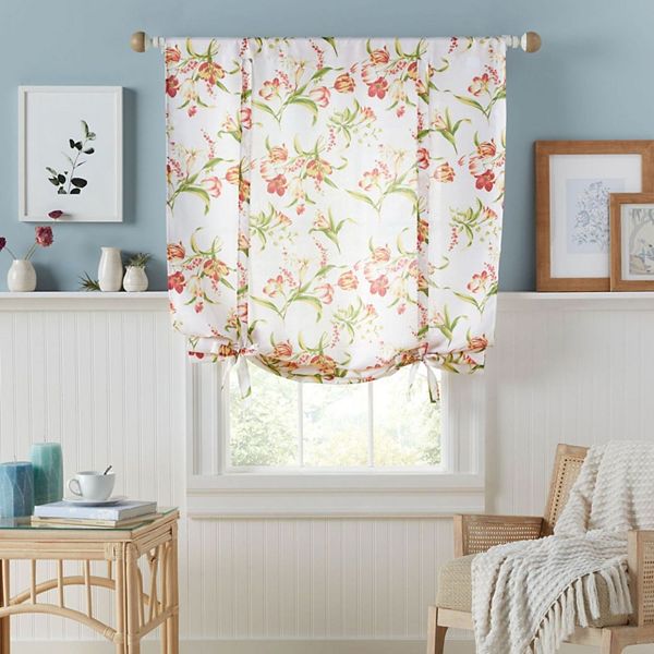 Estate View™ Printemps Light Filtering Rod Pocket Tie Up Shade