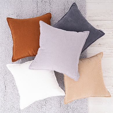 FRESHMINT Corduroy Ribbed Throw Pillow