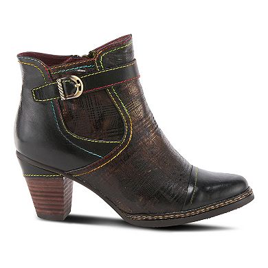 L'Artiste By Spring Step Captivate Women's Leather Block Heel Boots