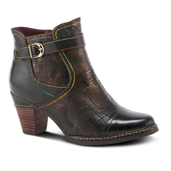 L'Artiste By Spring Step Captivate Women's Leather Block Heel Boots