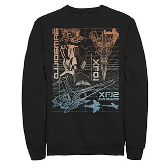 Disney / Pixar's Lightyear Men's Star Command Spaceships Logo Sweatshirt