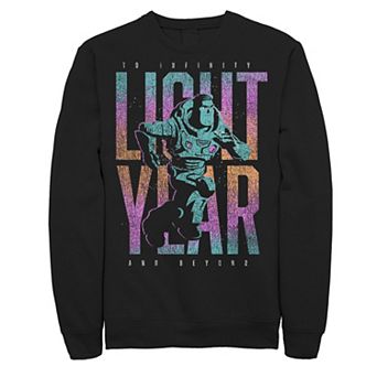 Disney / Pixar's Lightyear Men's To Infinity And Beyond Phrase Sweatshirt