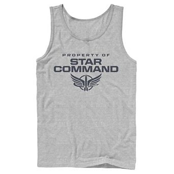 Men's Disney / Pixar Lightyear Property Of Star Command Logo Tank Top