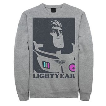 Disney / Pixar's Lightyear Buzz Men's Black And White Contrast Sweatshirt
