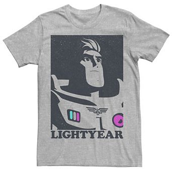 Disney / Pixar's Lightyear Buzz Men's Black And White Contrast Tee