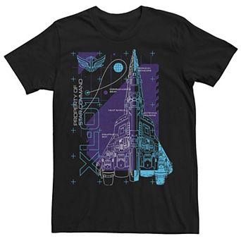 Disney / Pixar's Lightyear Men's Property Of The Star Command XL-01 Space Ship Tee