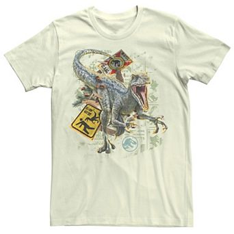 Men's Jurassic World Dominion Velociraptor Warning Tee