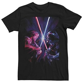 Men's Obi-Wan Kenobi Vader Kenobi Confrontation Of The Force Tee