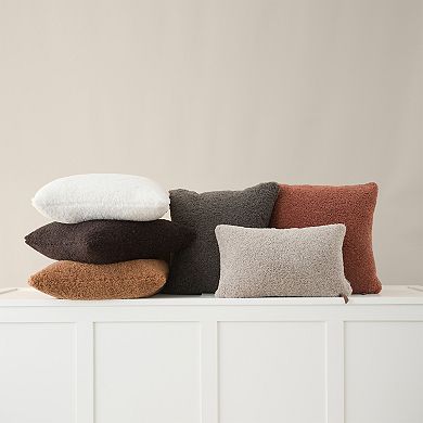 EVERGRACE Teddy Sherpalux Lumbar Throw Pillow