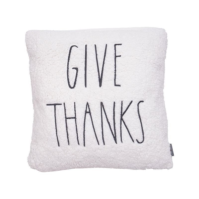 19690750 EVERGRACE Brenner Plaid Give Thanks Throw Pillow,  sku 19690750