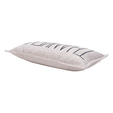 EVERGRACE Waska Thankful Linen Blend Throw Pillow
