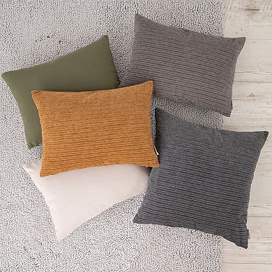 EVERGRACE Opulence 20" x 20" Woven Stripe Throw Pillow