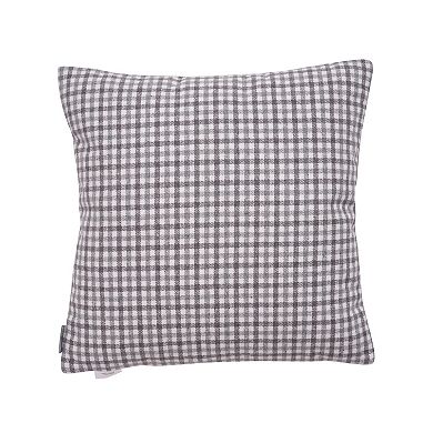 EVERGRACE Brenner Plaid Reversible Home Throw Pillow