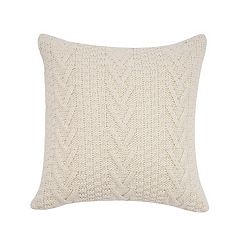 18x18 Dublin Cable Knit Square Throw Pillow Red - Vcny : Target