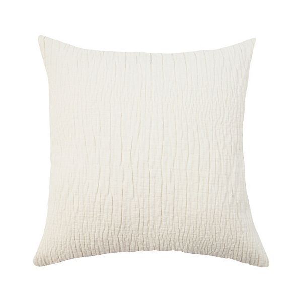 EVERGRACE Textured Washed Chenille Woven Throw Pillow