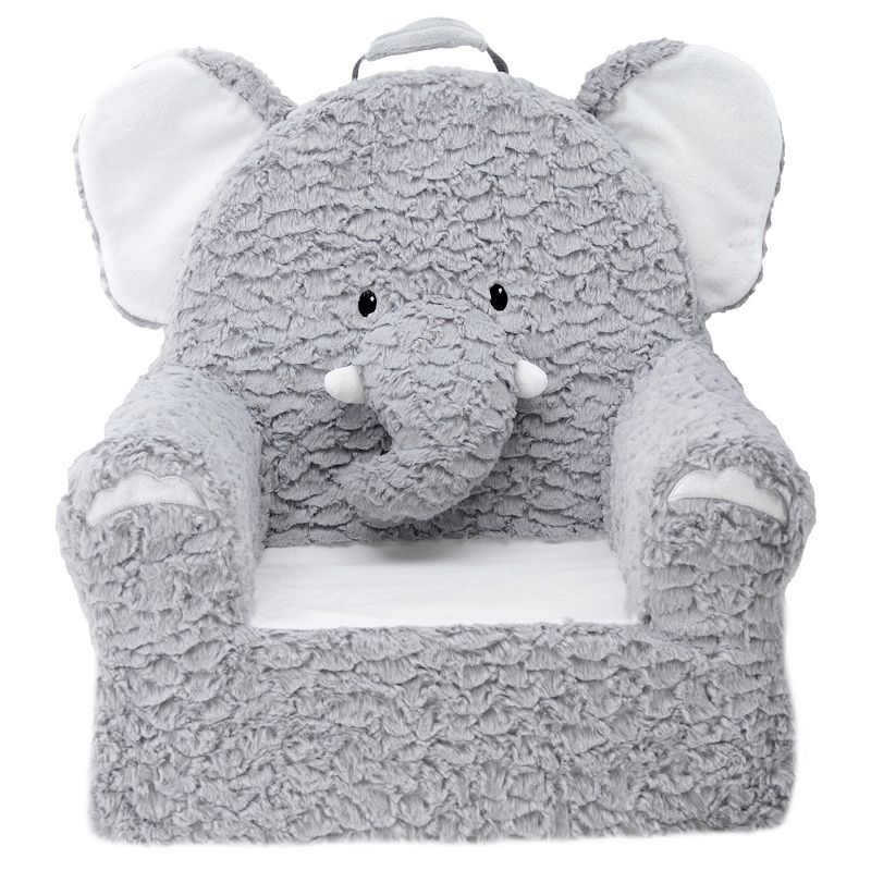 Animal Adventure Sweet Seat Elephant Plush Chair, Grey