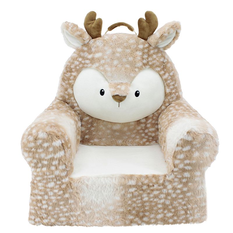Animal Adventure Sweet Seat Deer Plush Chair, Brown