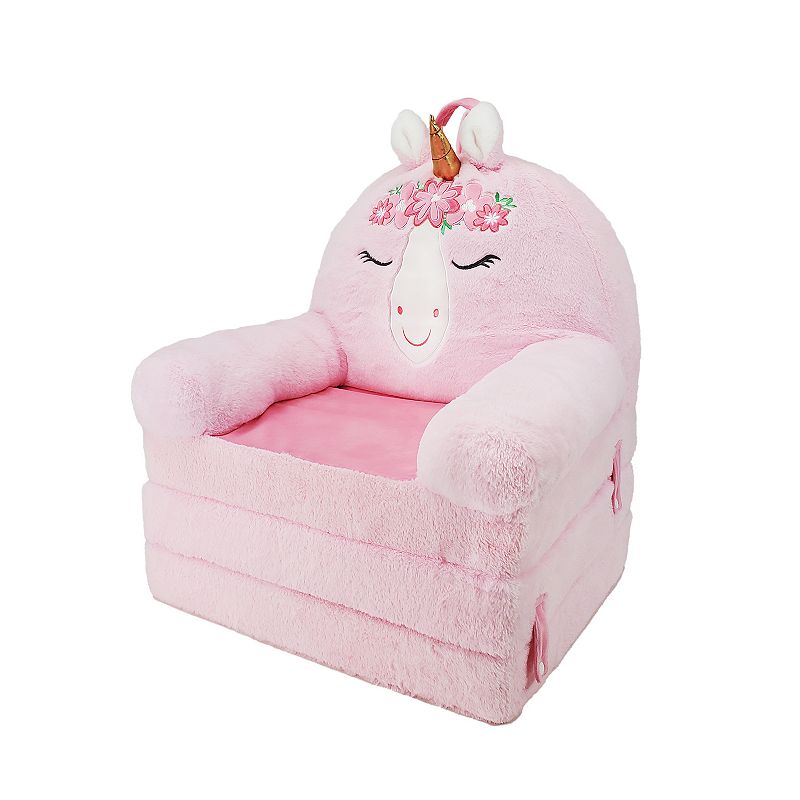 Animal Adventure Elite Seat Unicorn Sofa Seat and Lounger, Pink