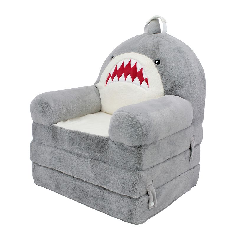 Animal Adventure Elite Seat Shark Sofa Seat and Lounger, Grey