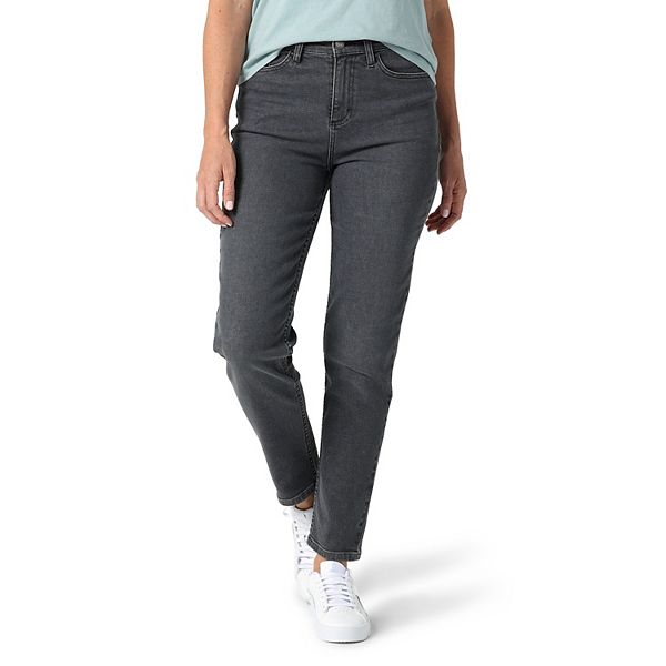 Lee Womens Mom Straight Jeans 