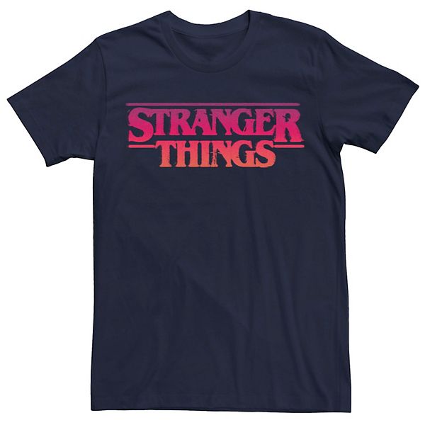 Men's Netflix Stranger Things Red And Orange Logo Tee