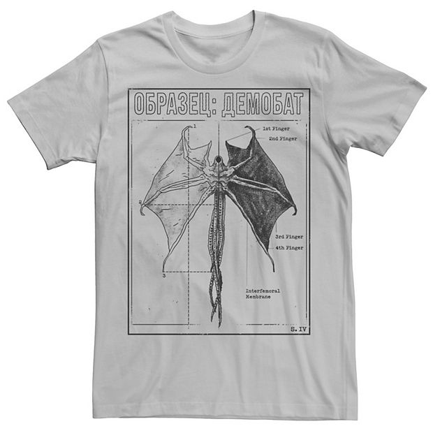 Stranger Things Demo Anatomy Men's T-Shirt – 100% Cotton, Athletic Fit, Crew Neck Tee