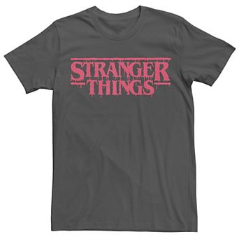 Men's Netflix Stranger Things Draining Blood From Letters Logo Tee