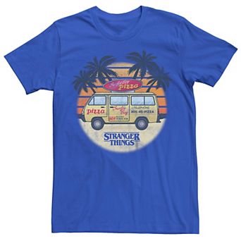 Men's Netflix Stranger Things Surfer Boy Pizza Tee
