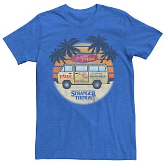 Men's Netflix Stranger Things Surfer Boy Pizza Tee