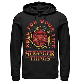 Men's Netflix Stranger Things Roll For Your Life Dodecahedron Hoodie