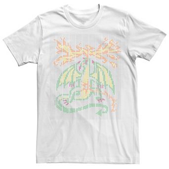Men's Netflix Stranger Things Scantron Dragon With Fire Tee