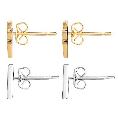 Harry Potter Brass Two-Tone Stud Earrings Set