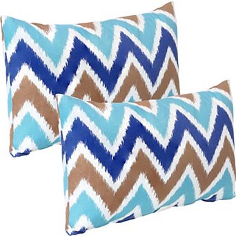 Sunnydaze Outdoor Square Decorative Throw Pillow - Set of 2