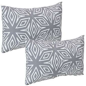 Sunnydaze Lumbar Throw Pillow Cover - 20 in - Set of 2