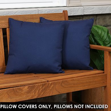 Sunnydaze Lumbar Throw Pillow Cover - 20 in - Set of 2