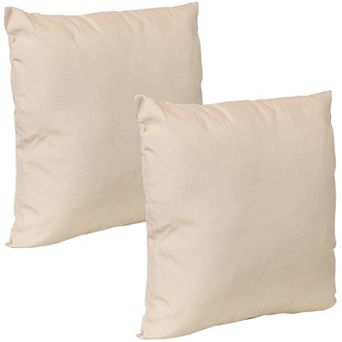 Sunnydaze Lumbar Throw Pillow Cover - 20 in - Set of 2