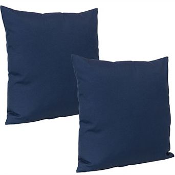 Sunnydaze Outdoor Square Decorative Throw Pillow - Set of 2