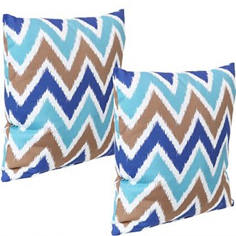 Sunnydaze Outdoor Square Decorative Throw Pillow - Set of 2