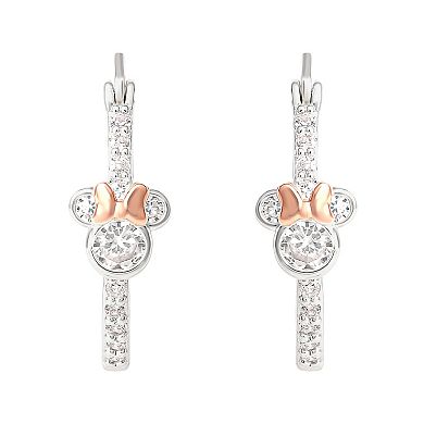 Disney's Minnie Mouse Kids' Cubic Zirconia Hoop Earrings