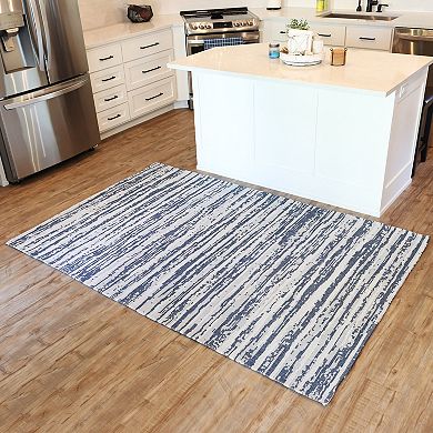 Sunnydaze Recycled Cotton Flat Weave Indoor Area Rug for Living Room