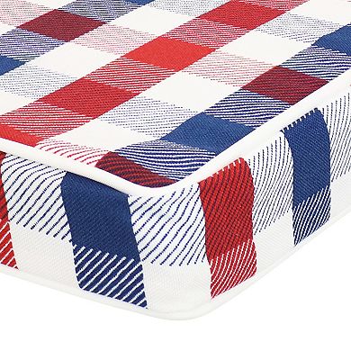 Sunnydaze Outdoor Square Seat Cushion - 17 in - Americano - Set of 2