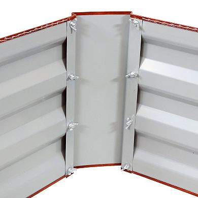 2 Galvanized Steel Raised Beds - 48-Inch Rectangle - Silver