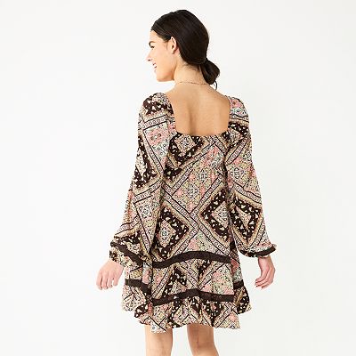 chinese dress ladies Lady in Lovely Lace Dress Iced Latte main image 1