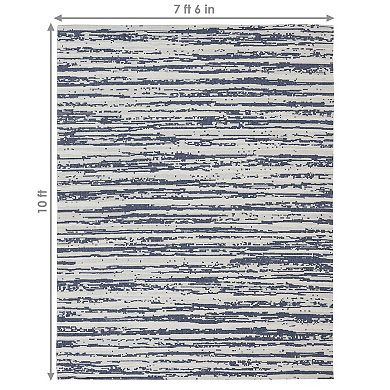 Sunnydaze Recycled Cotton Flat Weave Indoor Area Rug for Living Room