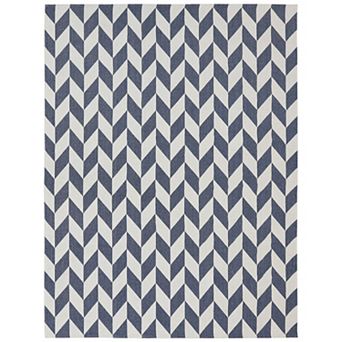 Sunnydaze Recycled Cotton Flat Weave Indoor Area Rug for Living Room