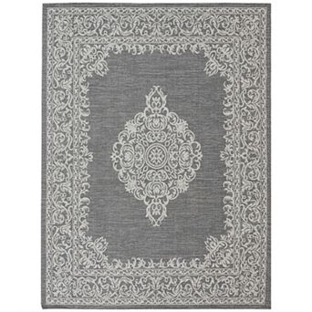 Sunnydaze Recycled Cotton Flat Weave Indoor Area Rug for Living Room