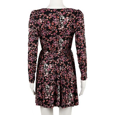 Juniors' Speechless Floral Fit & Flare Dress