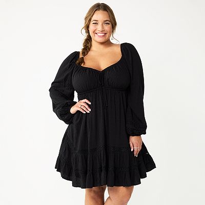 Junior size black dresses best sale