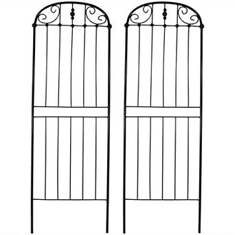 Sunnydaze 32 in Steel Wire Traditional Garden Plant Trellis - Set of 2