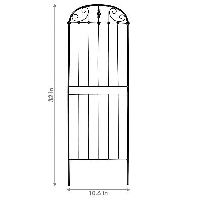 Sunnydaze 32 in Steel Wire Traditional Garden Plant Trellis - Set of 2